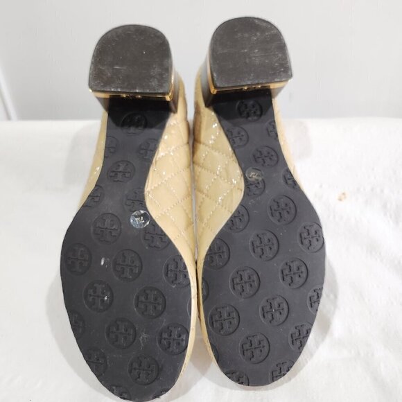 Tory Burch Maggie Quilted Paten Pumps 7M - Picture 7 of 7